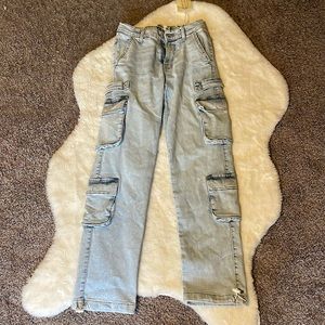 Lovevegan cargo denim pants
